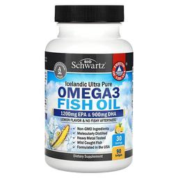 Bioschwartz Omega 3 Fish Oil Lemon 90 Softgels