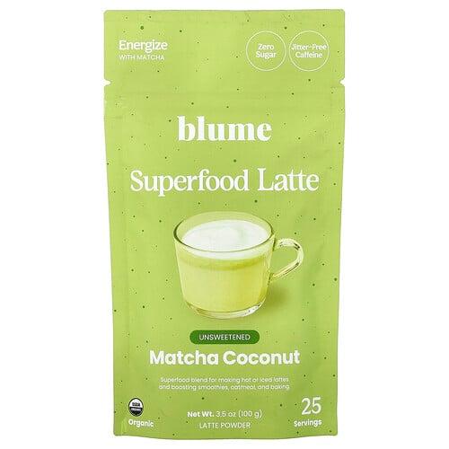 Blume Superfood Latte Matcha Coconut 3 5 Oz 100 G