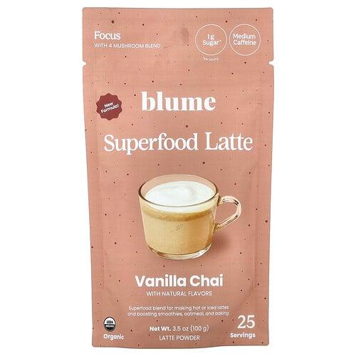 Blume Superfood Latte Vanilla Chai 3 5 Oz 100 G