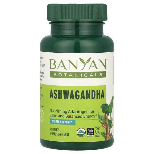 Banyan Botanicals Ashwagandha 90 Tablets 500 Mg Per Tablet