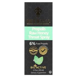Bee You Propolis Raw Honey Throat Spray 1 Fl Oz 30 Ml