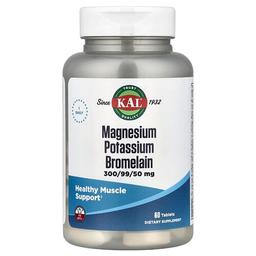 Kal Magnesium Potassium Bromelain 60 Tablets