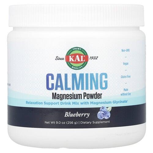 Kal Calming Magnesium Powder Blueberry 9 Oz 256 G product image
