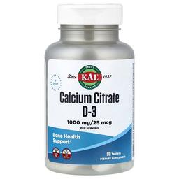 Kal Calcium Citrate D 3 90 Tablets
