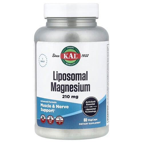 Kal Liposomal Magnesium 210 Mg 60 Vegcaps
