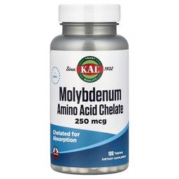 Kal Molybdenum Amino Acid Chelate 250 Mcg 100 Tablets