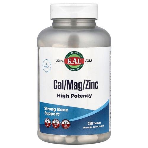 Kal Cal Mag Zinc High Potency 250 Tablets