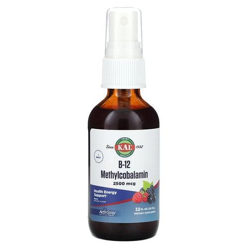 Kal B 12 Methylcobalamin Berry 2 500 Mcg 2 Fl Oz 59 Ml product image