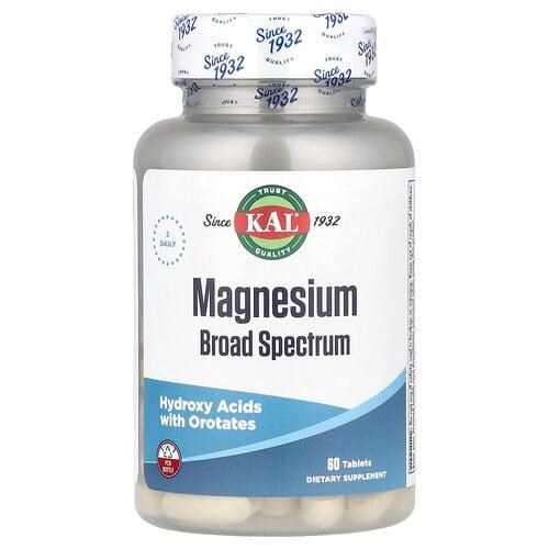 Kal Magnesium Broad Spectrum 60 Tablets 200 Mg Per Tablet