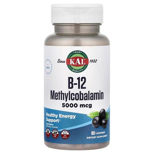 Kal B 12 Methylcobalamin Acai Berry 5 000 Mcg 60 Lozenges