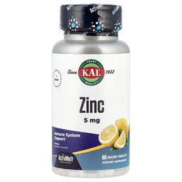 Kal Zinc Lemon 5 Mg 60 Micro Tablets