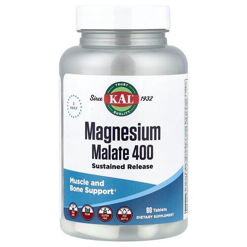 Kal Magnesium Malate 400 90 Tablets 200 Mg Per Tablet