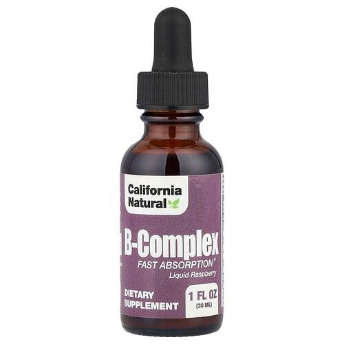 California Natural B Complex Raspberry 1 Oz 30 Ml