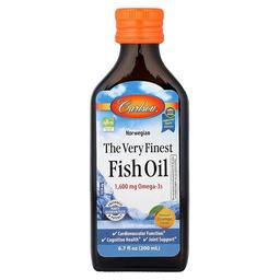 Carlson Norwegian The Very Finest Fish Oil Natural Orange 6 7 Fl Oz 200 Ml