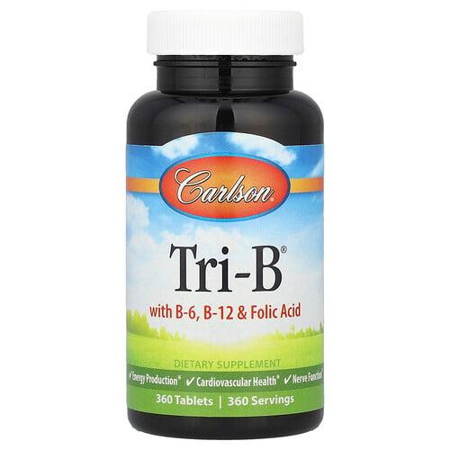 Carlson Tri B With B 6 B 12 Folic Acid 360 Tablets product image