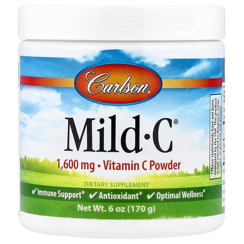 Carlson Mild C Vitamin C Powder 6 Oz 170 G