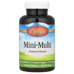 Carlson Mini Multi Vitamins Minerals 180 Mini Tablets