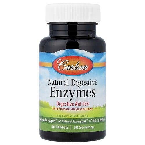 Carlson Natural Digestive Enzymes 50 Tablets