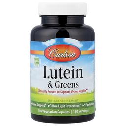 Carlson Lutein Greens 180 Vegetarian Capsules