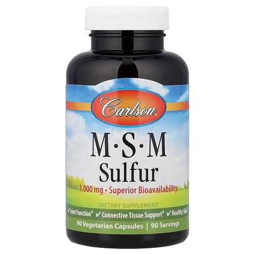 Carlson Msm Sulfur 90 Vegetarian Capsules