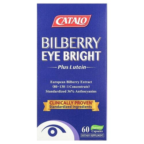 Catalo Bilberry Eye Bright Plus Lutein 60 Vegetarian Capsules