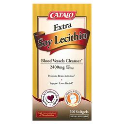 Catalo Extra Soy Lecithin 300 Softgels 1 200 Mg Per Softgel