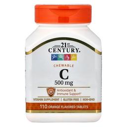 21st Century Chewable Vitamin C Orange 500 Mg 110 Tablets