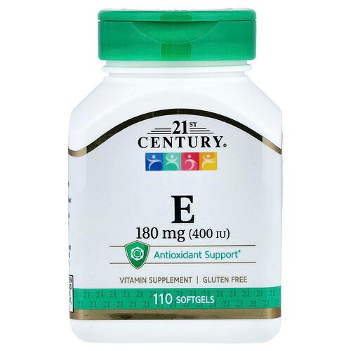 21st Century Vitamin E 180 Mg 400 Iu 110 Softgels