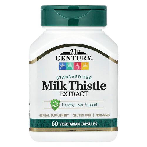 21st Century Milk Thistle Extract Standardized 60 Vegetarian Capsules product image