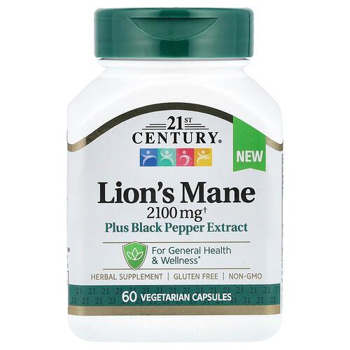21st Century Lion S Mane 2 100 Mg 60 Vegetarian Capsules