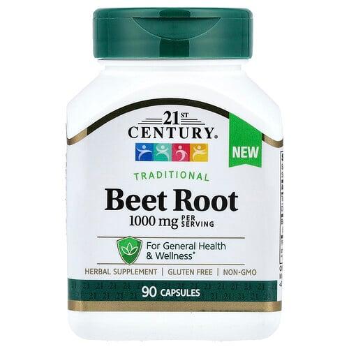 21st Century Beet Root 90 Capsules 500 Mg Per Capsule