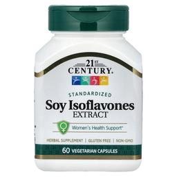 21st Century Soy Isoflavones Extract Standardized 60 Vegetarian Capsules 50 Mg Per Capsules