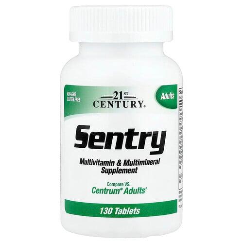 21st Century Sentry Adults Multivitamin Multimineral Supplement 130 Tablets