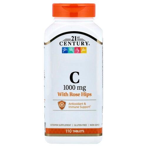 21st Century Vitamin C With Rose Hips 110 Tablets