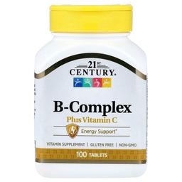 21st Century B Complex Plus Vitamin C 100 Tablets