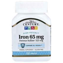 21st Century Iron 65 Mg 120 Tablets