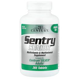 21st Century Sentry Senior Multivitamin Multimineral Supplement Adults 50 265 Tablets
