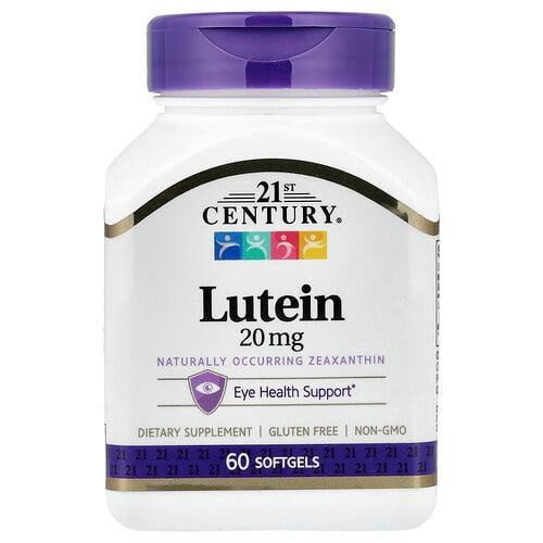 21st Century Lutein 20 Mg 60 Softgels product image