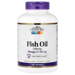 21st Century Fish Oil 1 200 Mg 140 Softgels