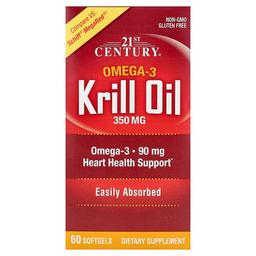 21st Century Krill Oil 350 Mg 60 Softgels