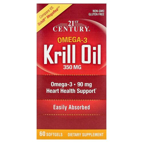 21st Century Krill Oil 350 Mg 60 Softgels