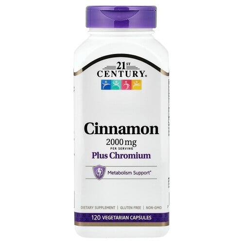 21st Century Cinnamon Plus Chromium 120 Vegetarian Capsules