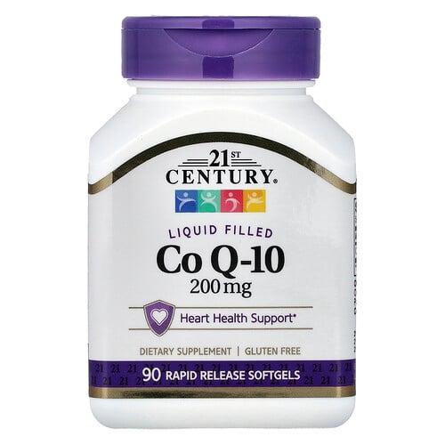 21st Century Liquid Filled Coq 10 200 Mg 90 Rapid Release Softgels