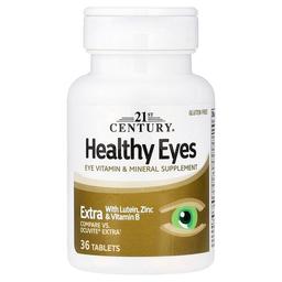 21st Century Healthy Eyes Extra With Lutein Zinc Vitamin B 36 Tablets