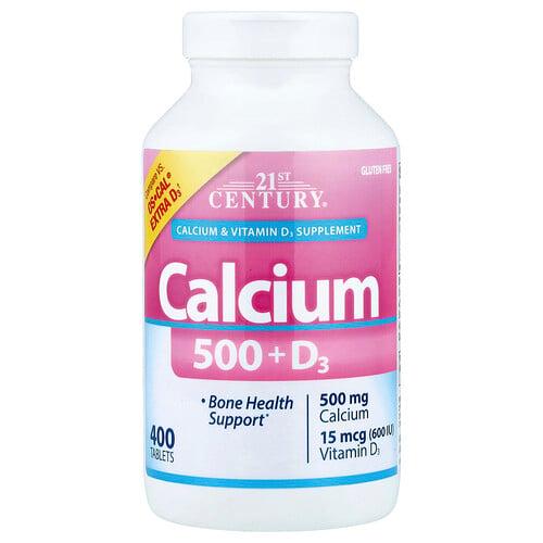 21st Century Calcium 500 D3 400 Tablets
