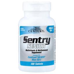 21st Century Sentry Senior Men S 50 Multivitamin Multimineral Supplement 100 Tablets