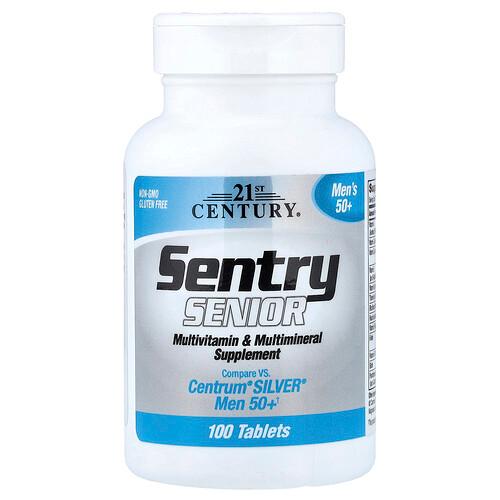 21st Century Sentry Senior Men S 50 Multivitamin Multimineral Supplement 100 Tablets