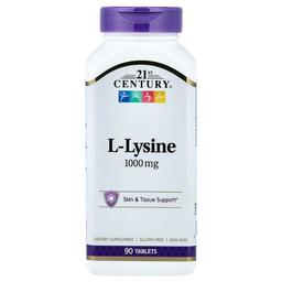 21st Century L Lysine 1 000 Mg 90 Tablets