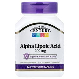 21st Century Alpha Lipoic Acid 200 Mg 60 Vegetarian Capsules