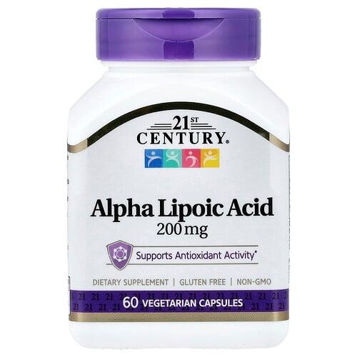 21st Century Alpha Lipoic Acid 200 Mg 60 Vegetarian Capsules